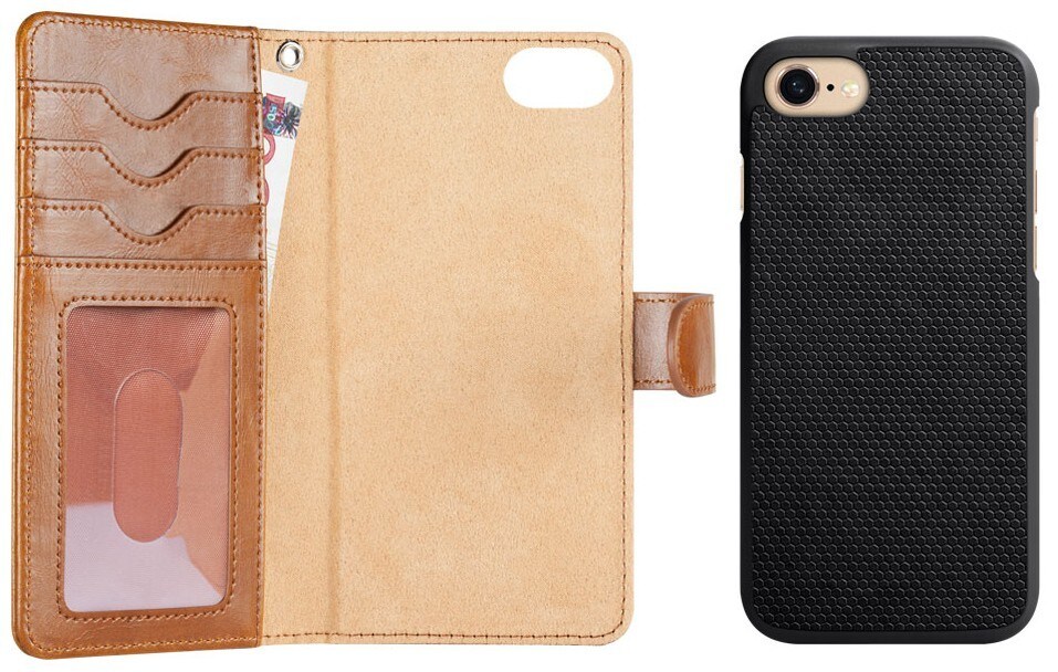 iDeal magnet lommebokdeksel for iPhone 7 (brun) - Deksler og etui til  mobiltelefon - Elkjøp