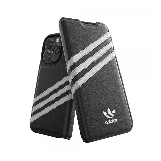Adidas iPhone 14 Pro Etui 3 Stripes Booklet Case Svart Hvit