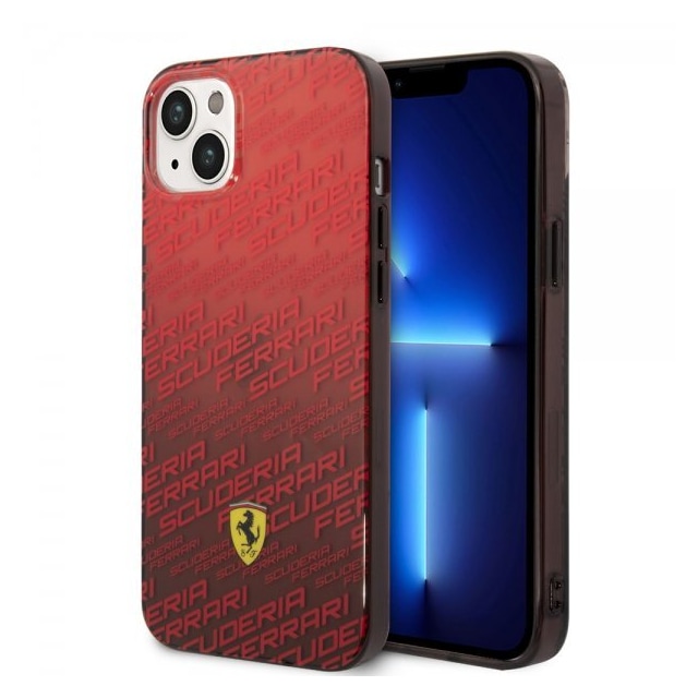 Ferrari iPhone 14 Plus Deksel Gradient Scuderia Rød