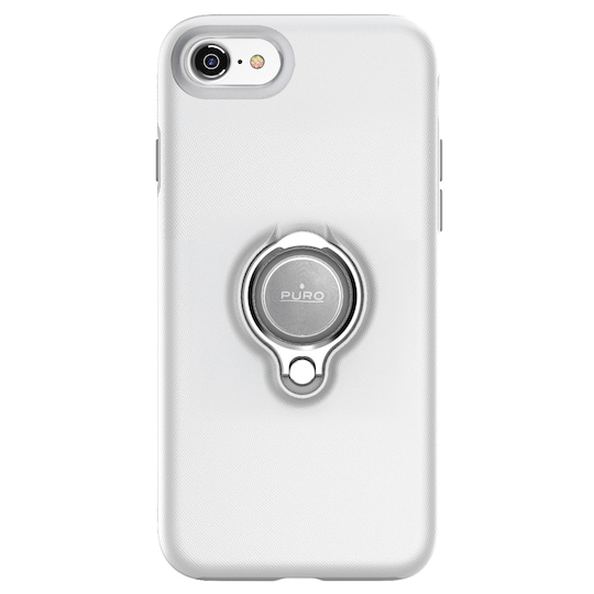 Puro Magnetic Ring deksel til iPhone 6/7/8/SE Gen. 2 (hvit) - Elkjøp