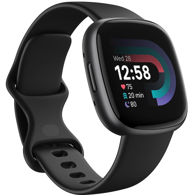 Fitbit Versa 4 älykello (Black/Graphite)