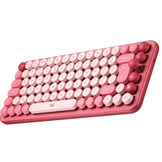Logitech Pop Keys Wireless tastatur (Heartbreak Rose) - Elkjøp