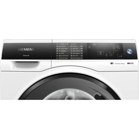 Siemens Kombinert vaskemaskin/tørketrommel WD4HU542DN (Hvit) - Elkjøp