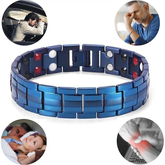 Magnetisk armbånd for smertelindring Blå - Elkjøp