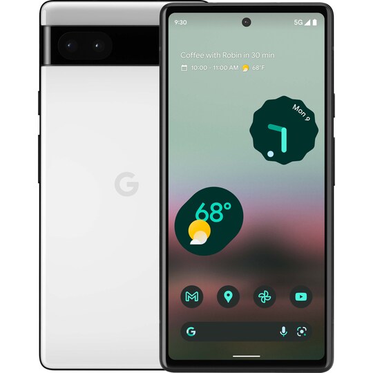 Google Pixel 6a smarttelefon 6/128GB (chalk) - Elkjøp