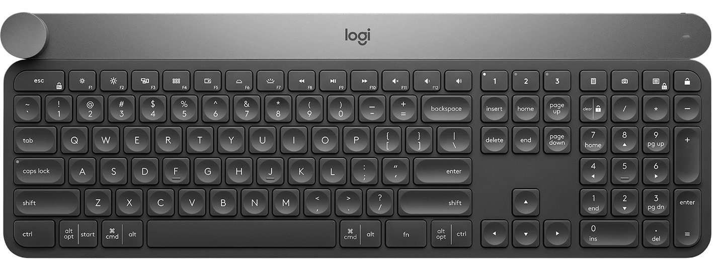 Logitech Craft tastatur med kontrollhjul - Elkjøp