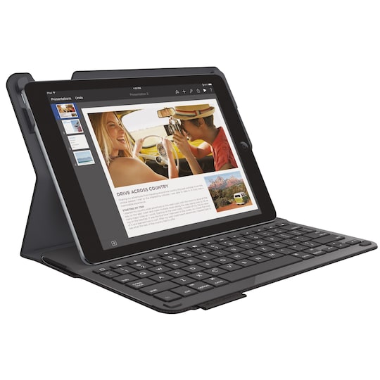 Logitech deksel m tastatur for iPad Air 2 (sort) - Elkjøp