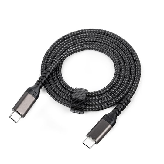 INF USB-C til USB-C-kabel 5A/20V PD 100W Sort 2 m - Elkjøp