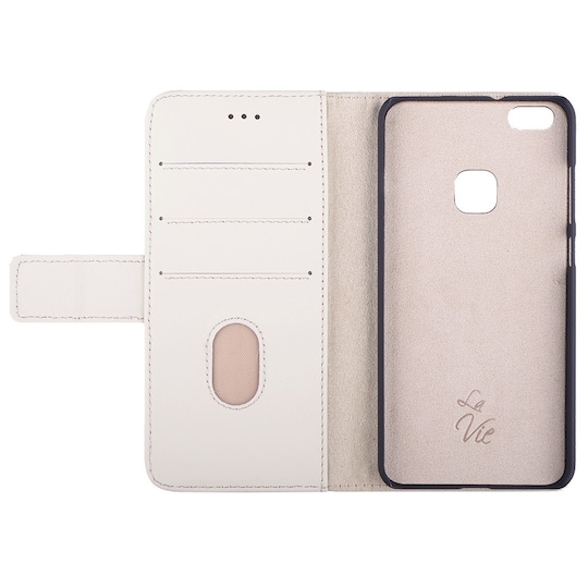 La Vie Huawei P10 Lite lommebokdeksel i skinn (beige) - Elkjøp