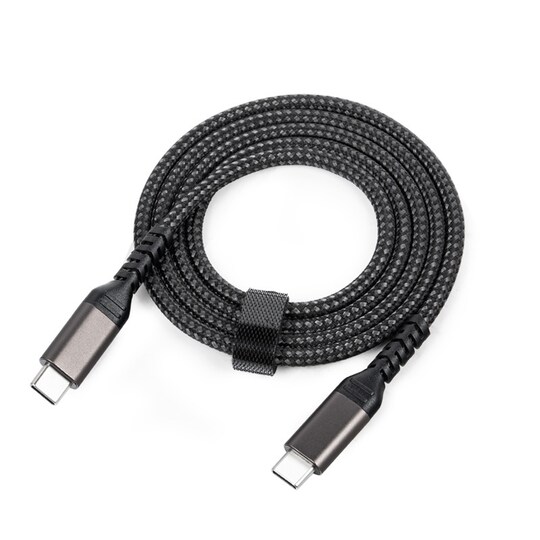 USB C til USB C-kabel 3A/20V PD60W Svart 1 m - Elkjøp