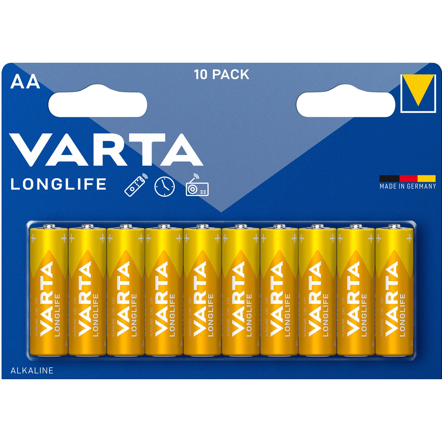 Varta Longlife AA / LR6 batteri 10-pakning - Elkjøp