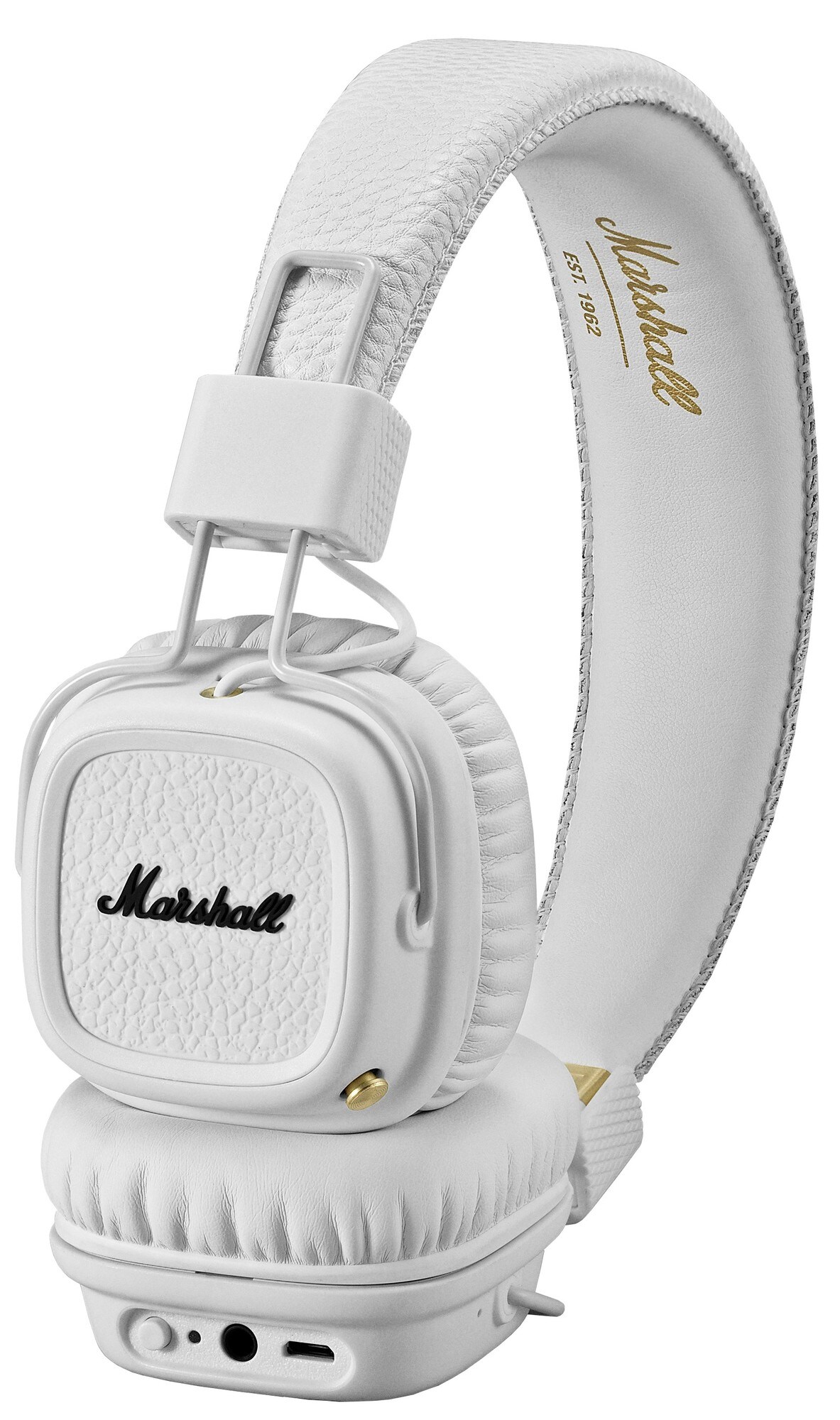 Marshall Major II on-ear trådløse hodetelefoner (hvit) - Hodetelefoner -  Elkjøp