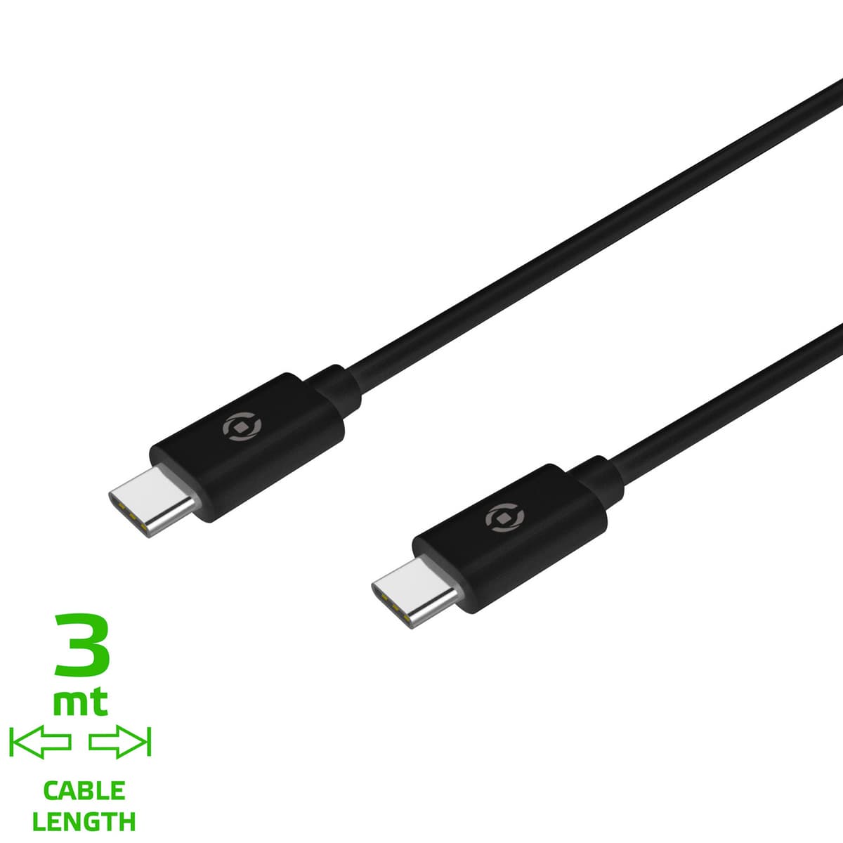 Celly USB-PD USB-C - USB-C-kabel 60W 3m