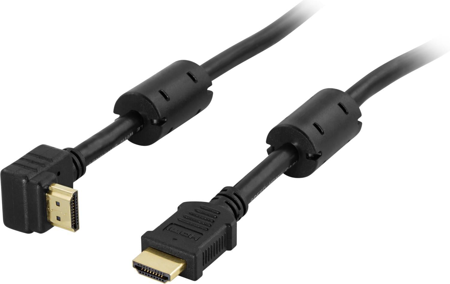 DELTACO HDMI-kabel, v1.4+Ethernet, 19-pin ha-ha, 1080p,vinkl.svart, 5m -  Elkjøp