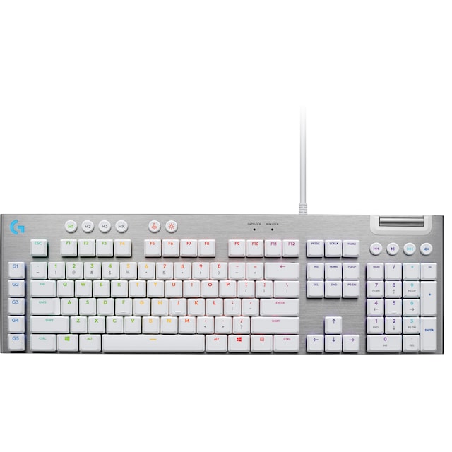 Logitech G815 RBG tangentbord för gaming (vitt)