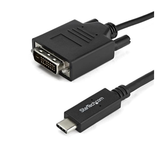 StarTech.com 2 m USB-C till DVI-kabel - 1920 x 1200 - Svart, 2 m, USB  Type-C, DV - Elkjøp