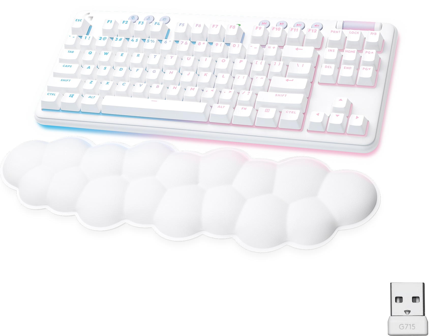 Logitech G G715 Tactile gamingtastatur (hvit) - Elkjøp