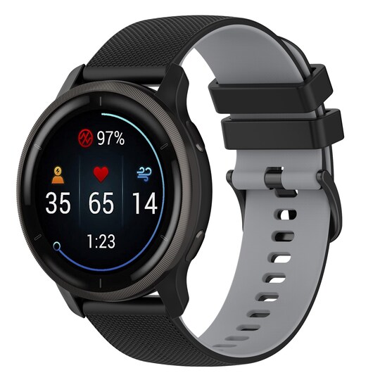 Klockarmband silikon Flerfarget 20 mm Samsung Galaxy Watch 5/5 Pro/4 40 mm  44 mm/3 41 mm/Gear Support/ Huawei Watch GT3/GT2 42 mm/Garmin Forerunner  158/Garmin Vivoactive 3 - Elkjøp