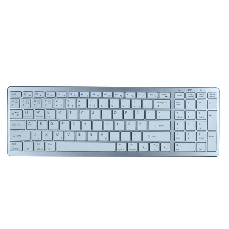 Trådløst Bluetooth-tastatur svensk layout Flerfarget - Elkjøp