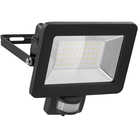 LED-spotlight for utendørs bruk, 50 W, med bevegelsesdetektor - Elkjøp
