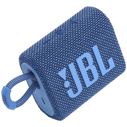 JBL Go 3 Eco bærbar høyttaler (blå) - Elkjøp