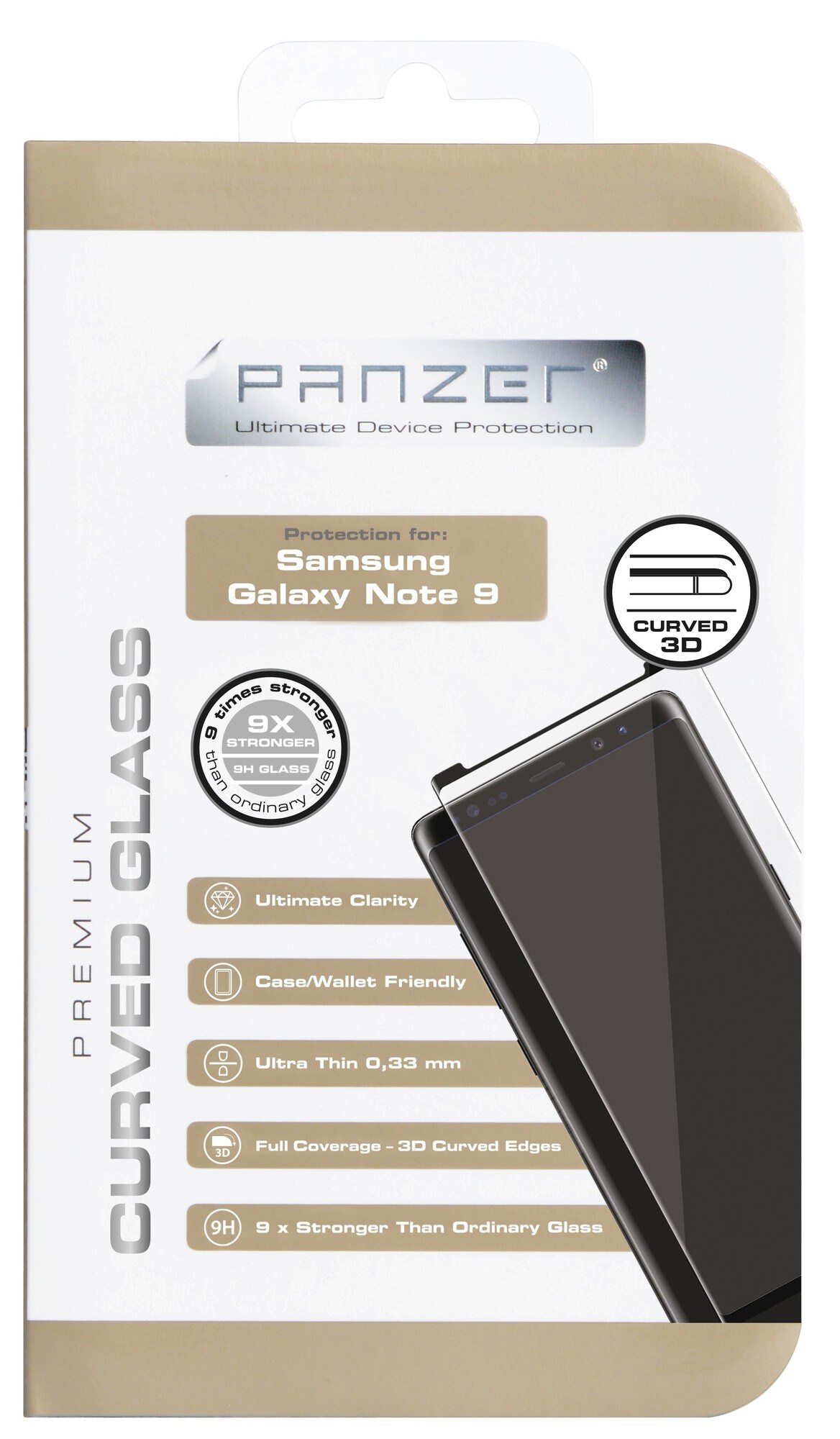 Panzer Samsung Galaxy Note 9 skjermbeskytter - Skjermbeskyttere - Elkjøp
