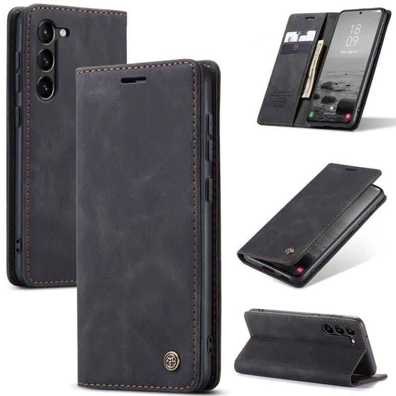 CaseMe Smart Magnet Flipdeksel Samsung Galaxy S23 Plus - Sort