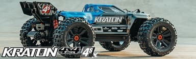 ARRMA Kraton 4S V2 BLX 4WD Blue 1/10 - RTR