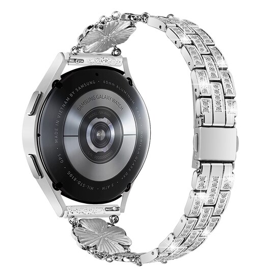 Klokkebånd Klokkereim Sølv 176 mm Samsung Active 4, Watch 5 - Elkjøp