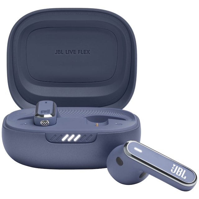 JBL Live Flex helt trådløse in-ear hodetelefoner (blå)