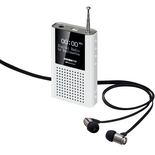 Radionette Explorer lommeradio (hvit) - Elkjøp