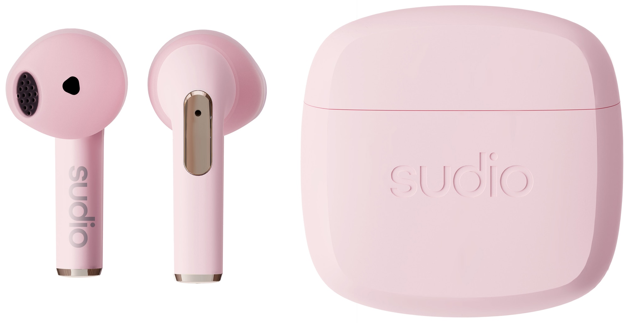 Sudio N2 trådløse in-ear hodetelefoner (rosa) - Elkjøp