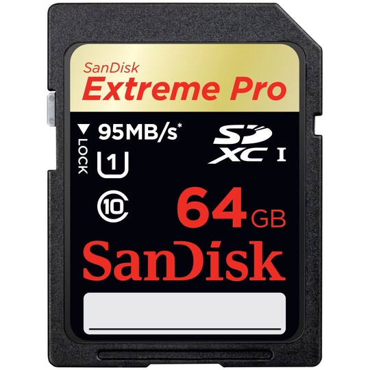 SanDisk 64 GB Extreme Pro SDXC UHS-I minnekort - Elkjøp