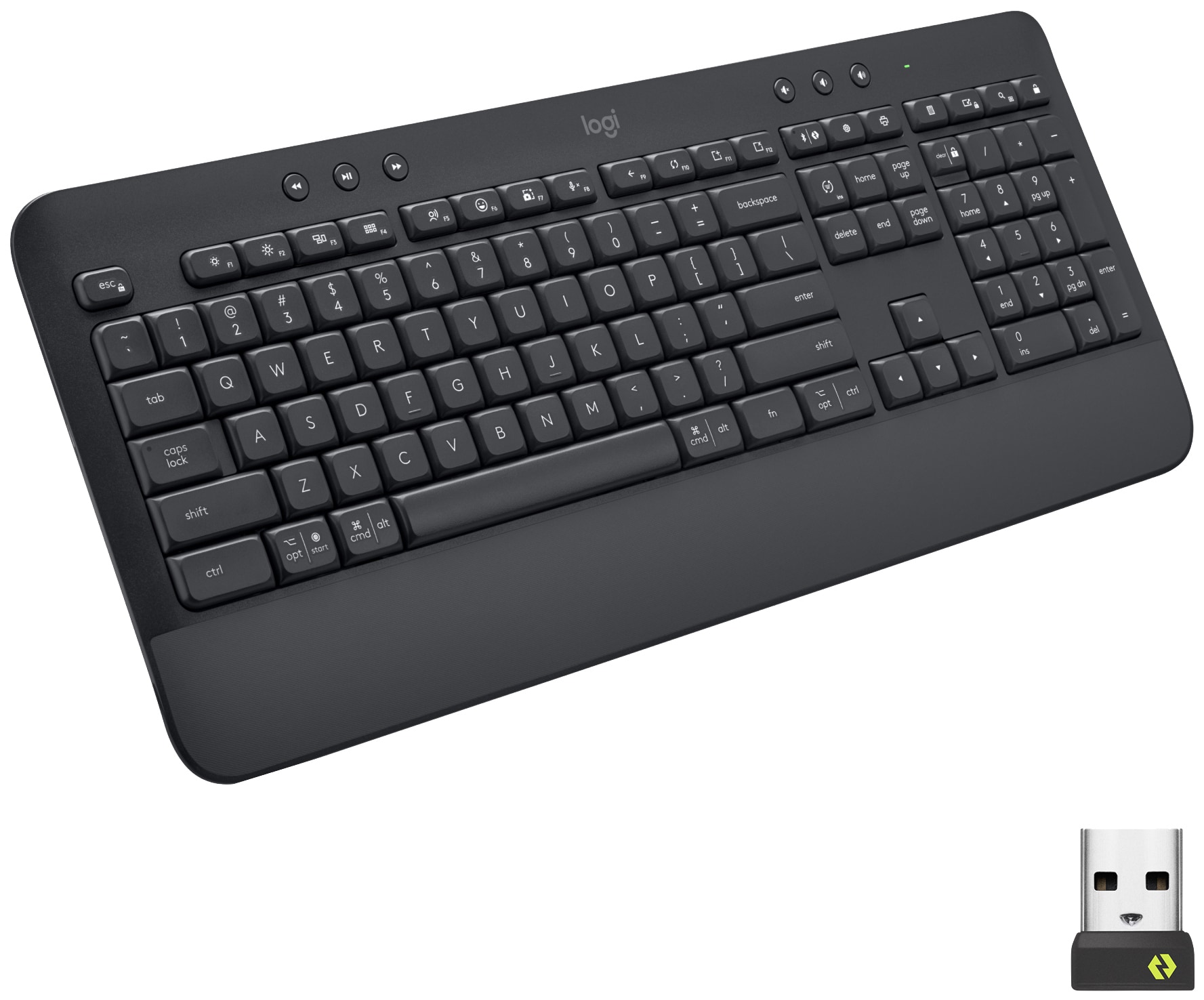 Logitech Signature K650 trådløst tastatur (sort) - Elkjøp