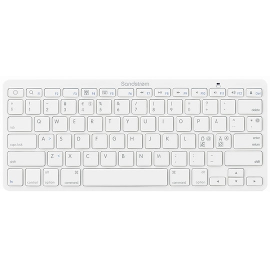 Sandstrøm trådløst tastatur (hvit) - Elkjøp
