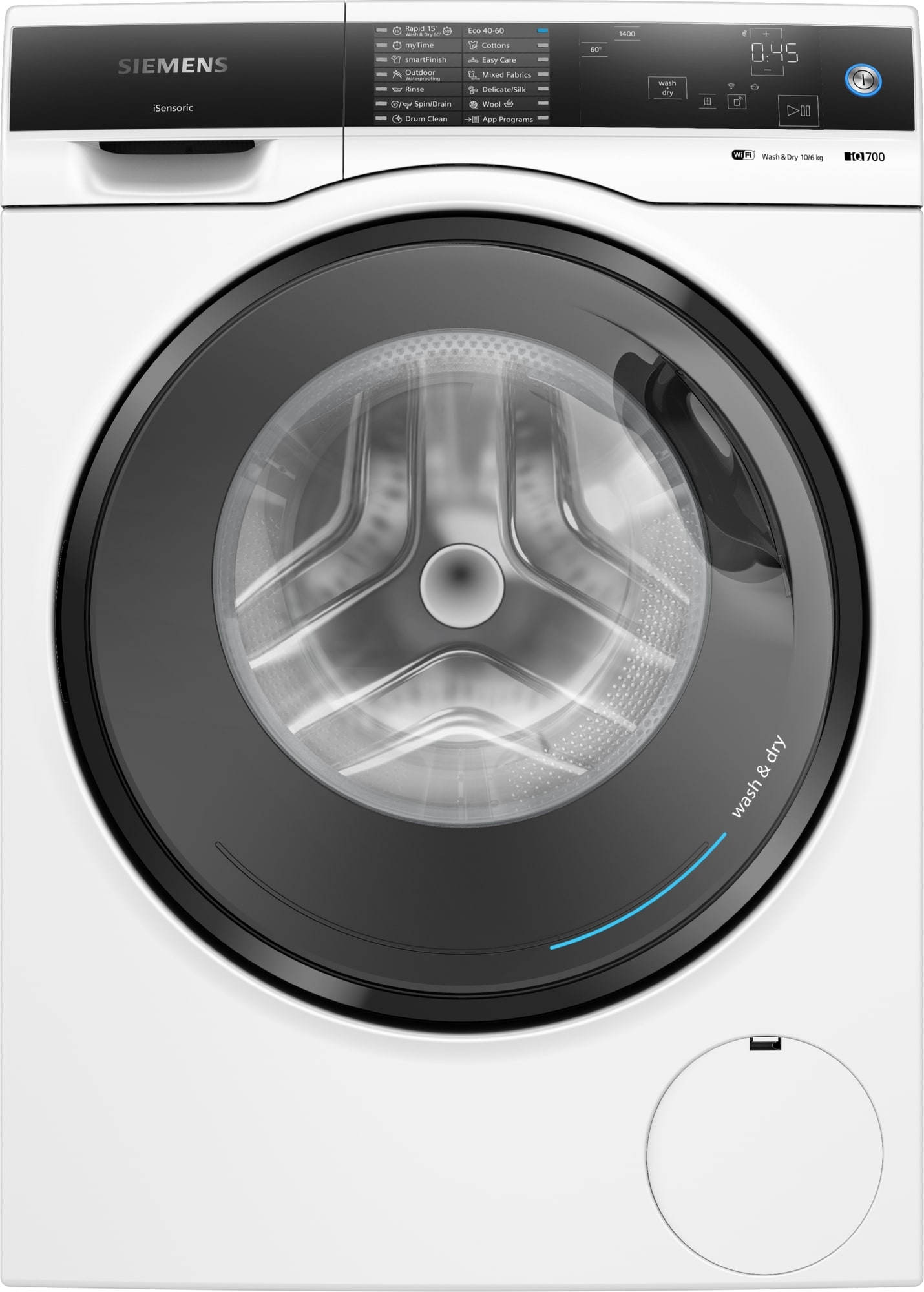 Siemens Kombinert vaskemaskin/tørketrommel WD4HU542DN (Hvit) - Elkjøp