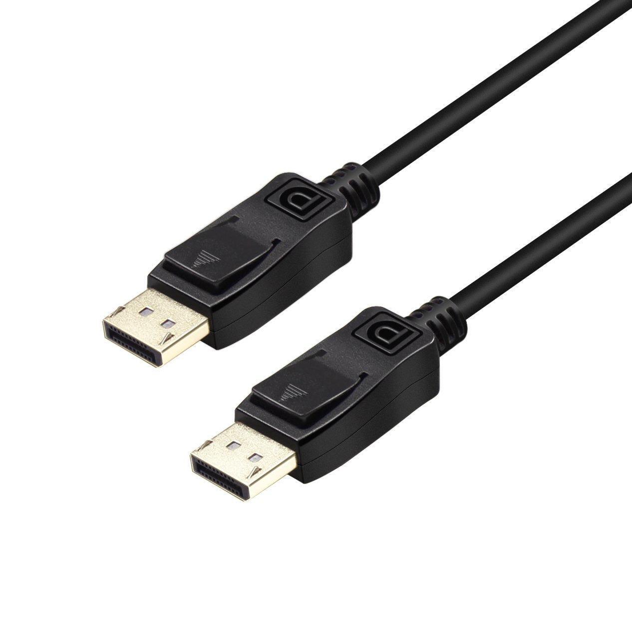 NÖRDIC 2M DisplayPort til DisplayPort Cable Ver 1.4 UHD 8K i 60Hz 32.4gbps  10-bits HD-dobbeltskjerm Kobber 99,99% - Elkjøp