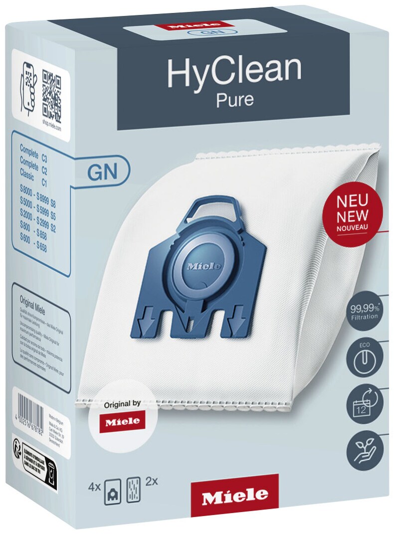 Miele GN HyClean Pure støvsugerposer 12281680 (4-pakning) - Elkjøp