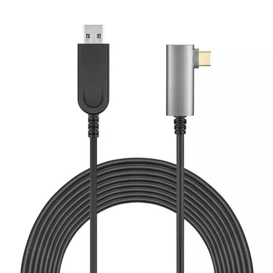NÖRDIC aktiv AOC Fiber 7,5 m USB-C til USB-A VR Link-kabel for Oculus Quest  2 USB3.2 Gen2 10 Gbps Super Speed ​​​​VR Link-kabel - Elkjøp