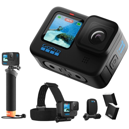 GoPro Hero 11 Black actionkamera tilbehørspakke - Elkjøp