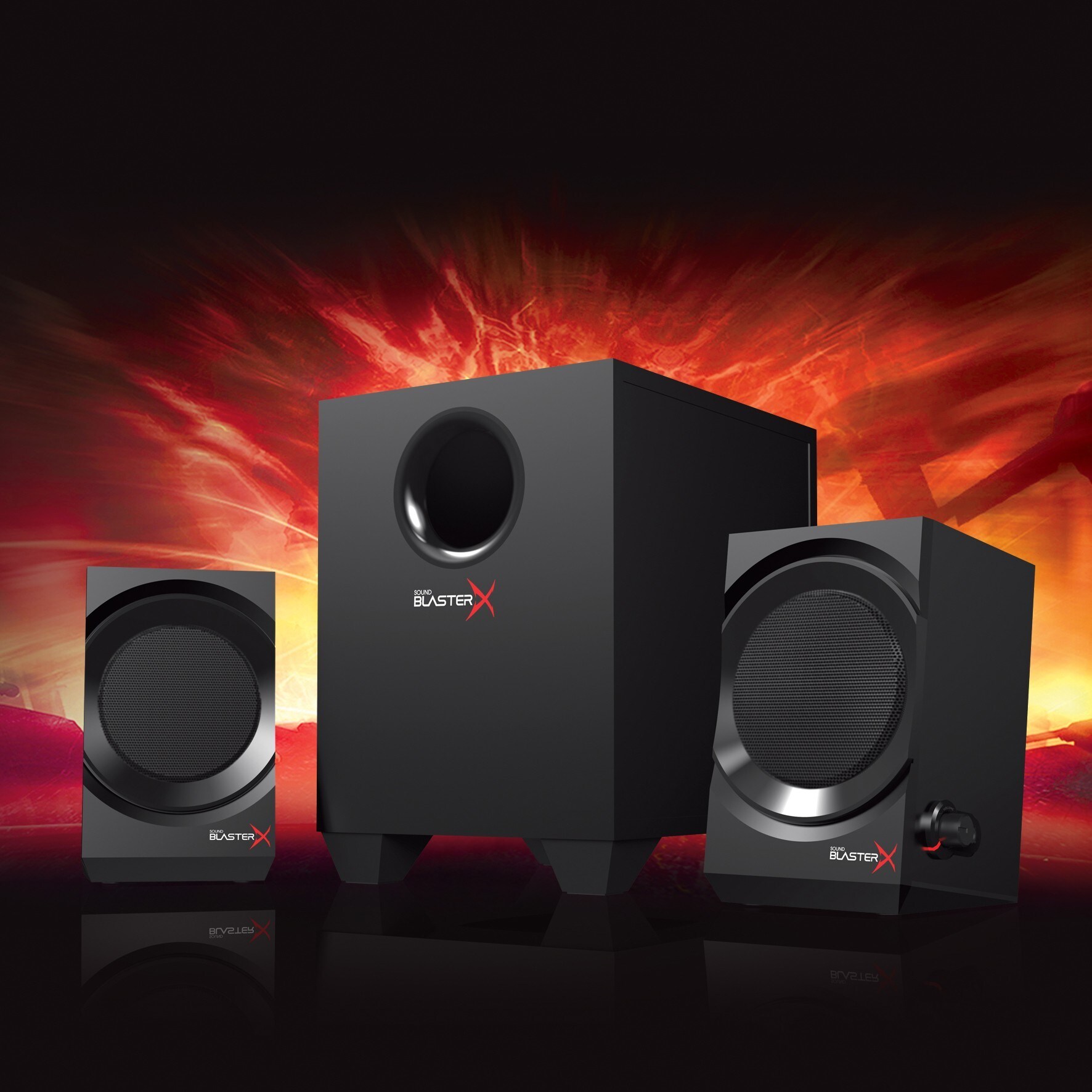 Creative SoundBlasterX Kratos S3 høyttalersett - PC høyttaler - Elkjøp