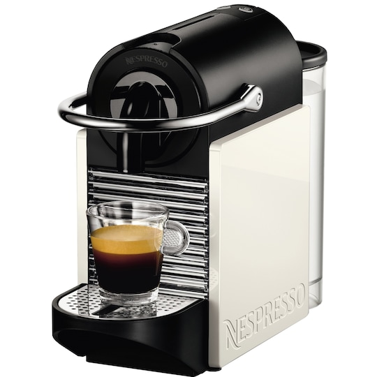 Nespresso Pixie Clips kapselmaskin D60 (hvit/rød) - Elkjøp