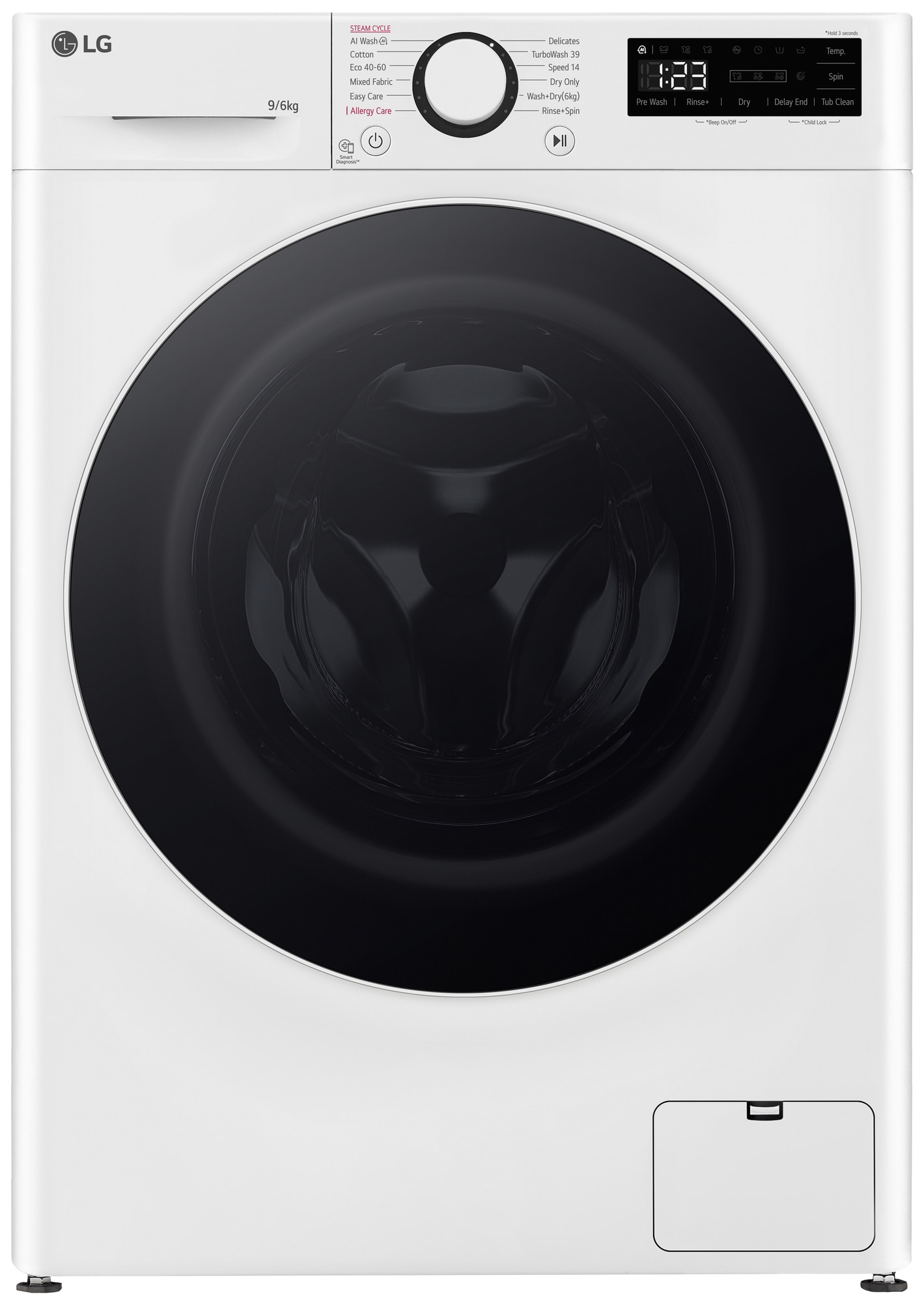 LG vaskemaskin med tørketrommel CV50T6S2E1 - Elkjøp