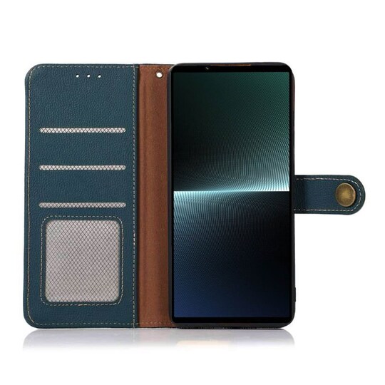 Mobil lommebok 3-korts lær RFID Sony Xperia 1 V - Grønn - Elkjøp