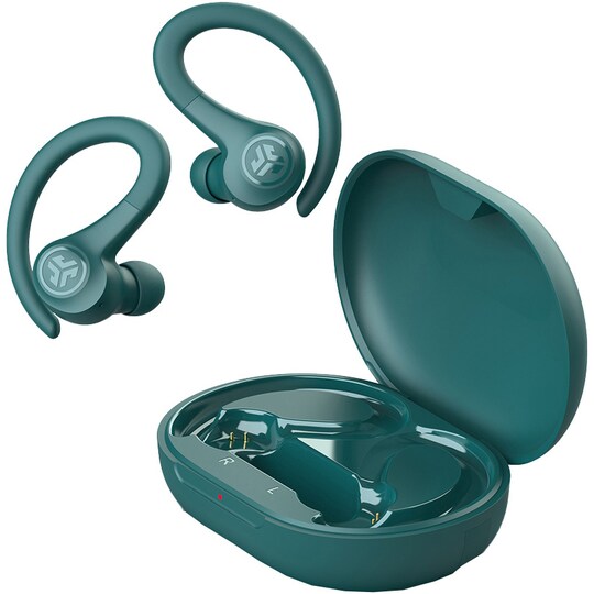 JLab Go Air Sport helt trådløse in-ear hodetelefoner (blågrønn) - Elkjøp