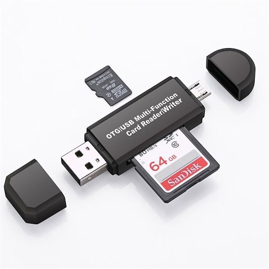 2i1 Minnekortleser USB/MicroUSB - Elkjøp