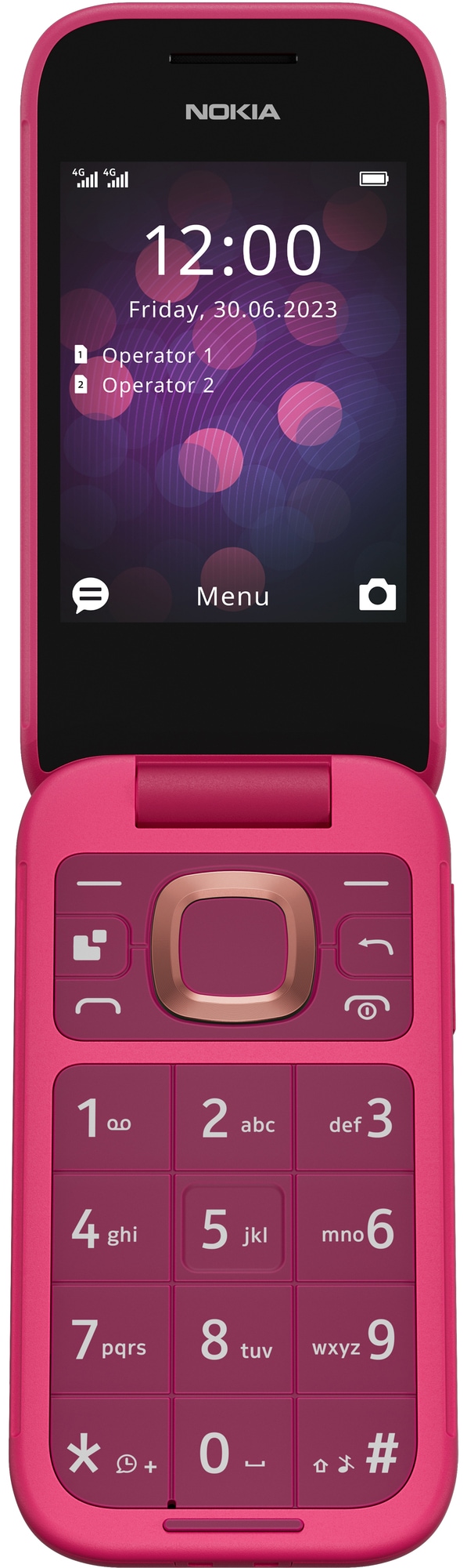 Nokia 2660 Flip mobiltelefon (rosa) - Elkjøp