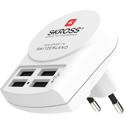 SKROSS 4-ports USB-lader EU