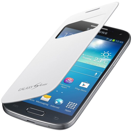 S-View Flip Cover for Samsung Galaxy S4 mini (hvit) - Elkjøp