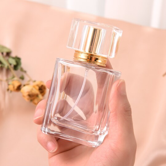 Påfyllbar parfyme sprayflaske glassflaske Gull 50 ml - Elkjøp
